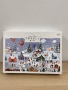 Puzzle 1000 Zimowa wioska Boże Narodzenie święta InterDruk