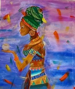 Obraz malowany akrylem