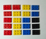 Lego 3021 płytka 2x3 mix - 20 sztuk !