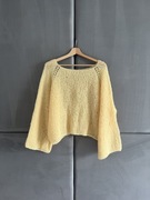 Handmade sweter chmurka; 77% alpaka, 23% jedwab