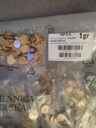 1 grosz z 2025 roku Mennicy Polskiej woreczek menniczy 