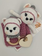 Zestaw szydełkowy zabawki hand made, rękodzielo