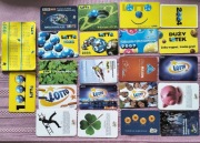 Kalendarzyki listkowe Lotto 22 szt 1995 -2014 każdy inny 