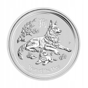 Australia - Year of the Dog - Rok Psa 2018 - Lunar II  1/2 oz Silver