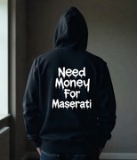 Męska Czarna Bluza M Need Money For Maserati