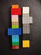 LEGO 3001 2x4 mix kolory 30 szt Uż 