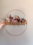 Minimalistyczny wianek z suszonych kwiatów Ethereal Circle