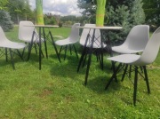 2 stoły i 6 krzeseł 