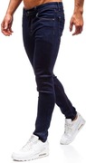 Spodnie Jeansowe Męskie Slim Fit Granatowe - Denley 61828 - roz S/30