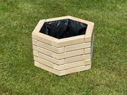 Donice sześciokątne z folią 50x30cm