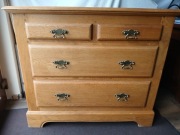 LUDWIK STYL komoda dębowa szafka Olden Days lity dąb