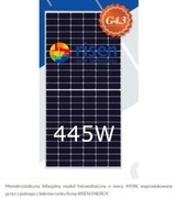 Panel panele moduły fotowoltaiczne bifacial 445W RISEN RS srebrna rama 445W