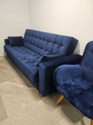 NOWA Wersalka 240 cm | Welur Wodoodporny | Bonell + T30 | OKAZJA!