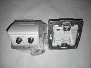 Gniazdo Antenowe podwójne typu F Polo-Optima -nowe