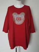 Wawa bawełniana tunika extra jakość plus size myszka Mickey 50 52 cyrkonie
