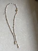 Naszyjnik z perełkami i kryształkami 