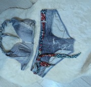 Strój kąpielowy bikini MADORA denimowy styl L