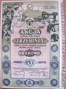 Akcja S.A. Trzebinia Fabryka Maszyn 50 zł 1924 r.