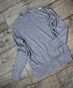 F&F sweter z guzikami szary XS damski 