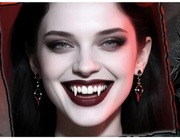 ZĘBY KŁY WAMPIRA 4 ROZMIARY KLEJ HALLOWEEN COSPLAY 13, 15, 17, 19 mm