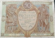 Stary banknot Polska 50 zł 1929 rok Rzeczpospolita 