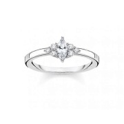 Thomas Sabo Srebrny pierścionek cyrkonie Vintage TR2325-051-14