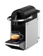 NOWY! NIE UŻYWANY! NESPRESSO Ekspres do kawy Pixie Srebrny kapsułkowy