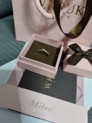 Pierścionek zaręczynowy W.Kruk rozmiar 19