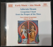 Gregorian Chant - Adorate Deum CD (Naxos) + gratis