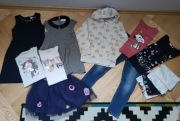 Zestaw paka ubrań dla dziewczynki r.122
