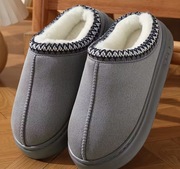 Kapcie Zimowe Męskie Damskie Góralskie Buty Domowe Szare Ciepłe Wygodne