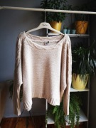 Sweter asos beżowy sweterek oversize 40 L beż 