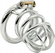 Stalowy pas cnoty klatka na penisa Chastty oring 45mm