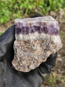 Ametyst Ciemny Karkonosze Piękny Zrost Kryształów Naturalna Druza 330gr 