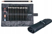 Zestaw ołówków KIN Toison D'Or 1900 12 szt 8B-2H  Czarny piornik 