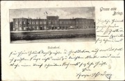 BRZEG Brieg Dworzec kolejowy 1900