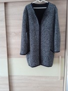 Cocomore czarno siwy dzianinowy żakiet z wełną r.56