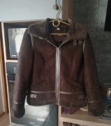 Kożuszek damski brązowy S