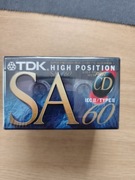 Kaseta magnetofonowa.Nowy kolekcjonerski 5 pack TDK60