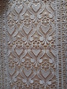 Obrus, serweta 40x90 GIPIURA JASNY SZARY