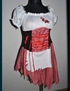 108* sukienka czerwony Kapturek na karnawał bal Halloween przebranie L/XXL