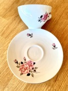 Porcelanowy kubeczek z podstawką. Bawaria-Germany