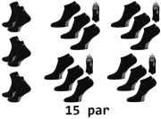 Skarpetki czarne 39-42 Umbro 12 par SNEAKERS + 3 pary QUARTER