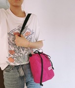 BOHO BUCKET WOREK TOREBKA FUKSJA RÓŻOWA 