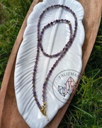 Zestaw Naszyjnik z zapięciem toggle + Bransoletka: Ametyst