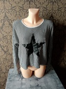 sweter w paski m/l