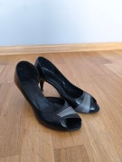 Eleganckie buty damskie czarno-szare roz. 39