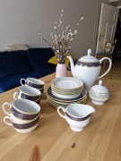 Porcelanowy serwis kawowy Gieche vintage retro