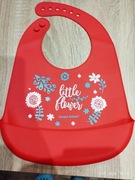 Śliniak silikonowy z kieszonką, dziecko, niemowlę