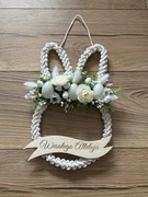 Wianek z makramy Zajączek 